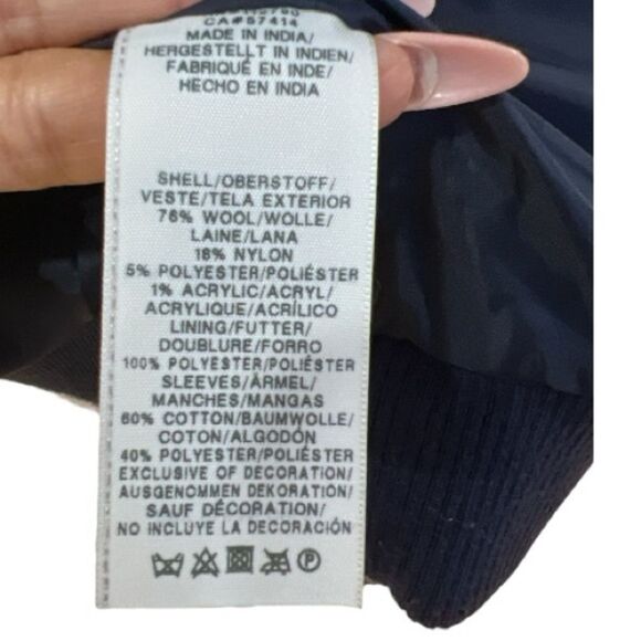 True Religion Souvenir World Tour Embroidered Varsity Jacket in Blue Size L - Picture 4 of 6